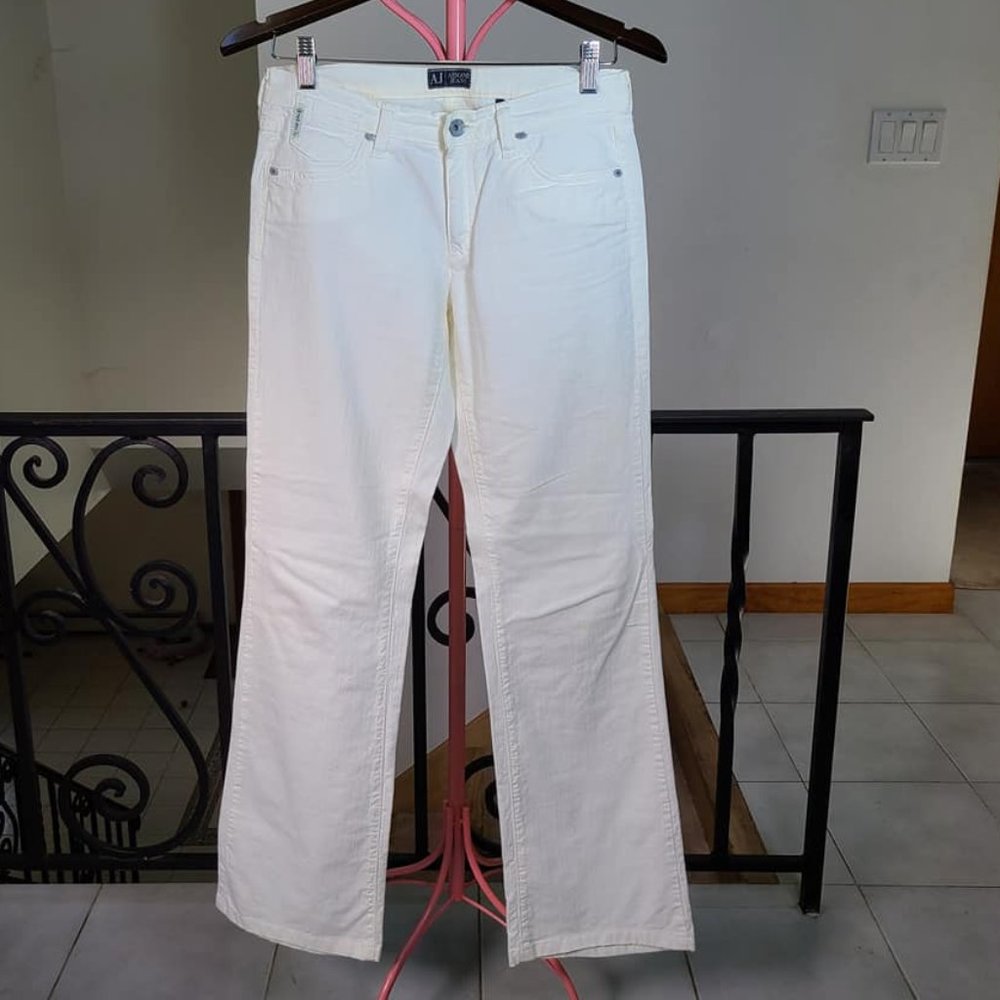 AJ Armani White Jeans